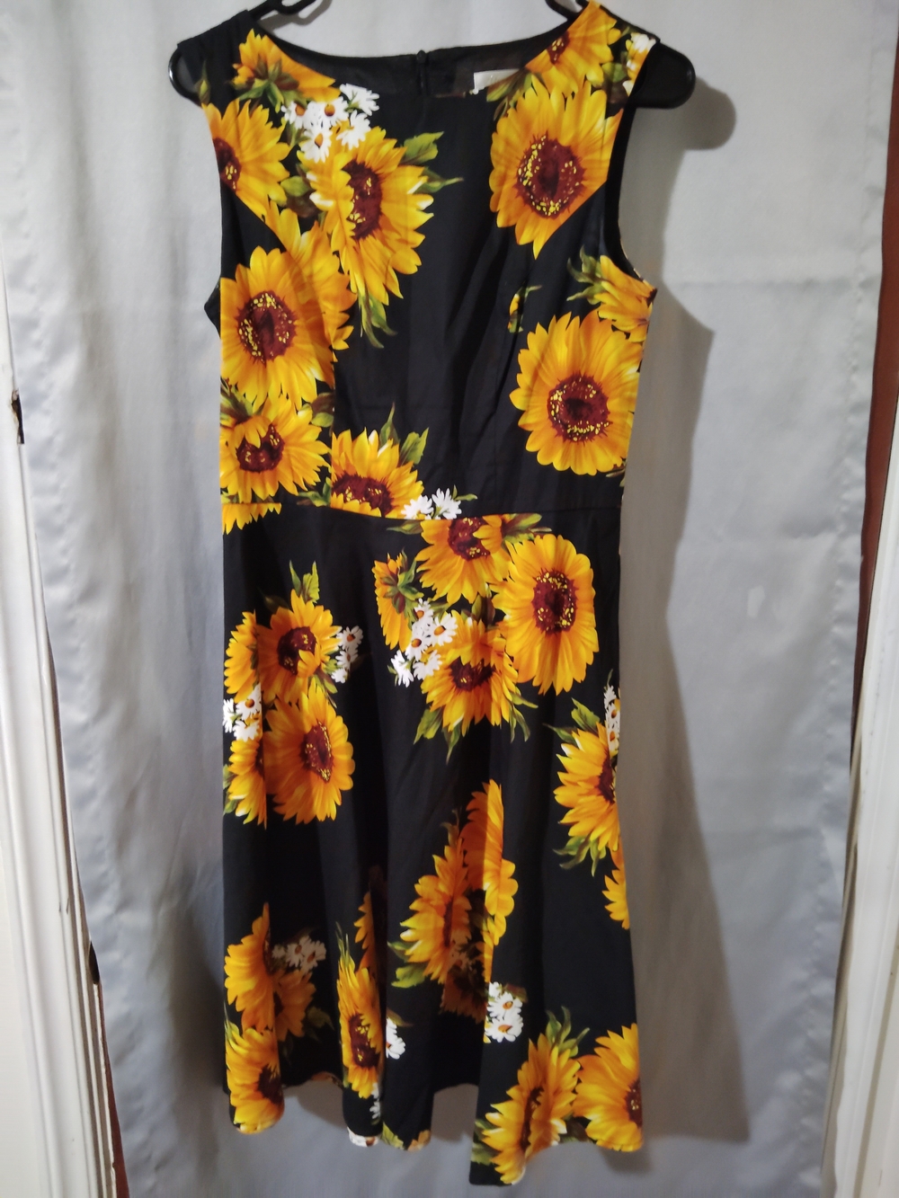 Hanpceirs Women's Boatneck Sleeveless Swing Vintage 1950s C